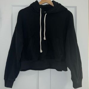 Aerie Cropped textured Sweatshirt